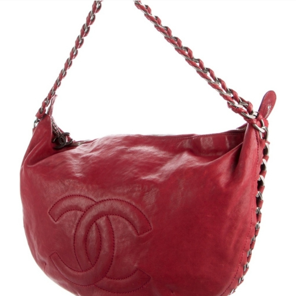 Auth Chanel Modern Chain CC Hobo - Picture 2 of 10